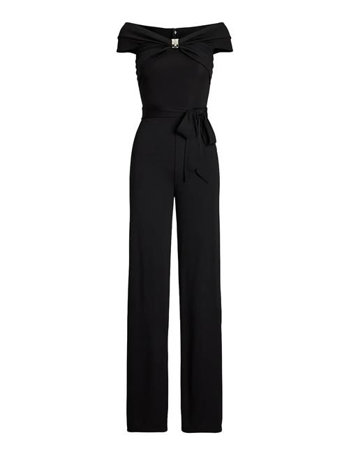 Lauren Ralph Lauren | Belted Jersey Off-The-Shoulder Jumpsuit | 38