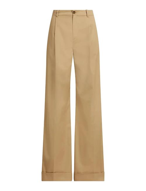 Lauren Ralph Lauren | Pleated Cotton Twill Wide-Leg Pant | 32