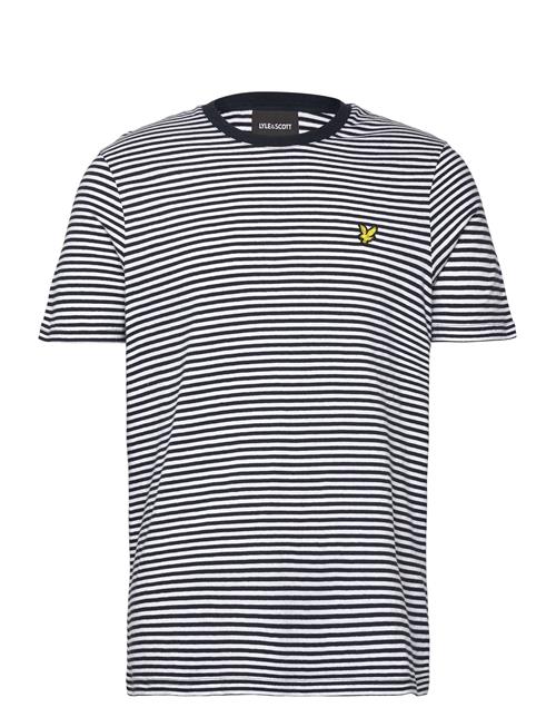 Lyle & Scott | Linen Blend Breton Stripe T-Shirt | L
