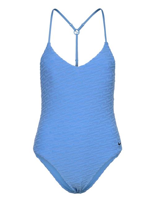 NIKE SWIM | Nike Swoosh Terry Towelling V Neck One Piece | XS