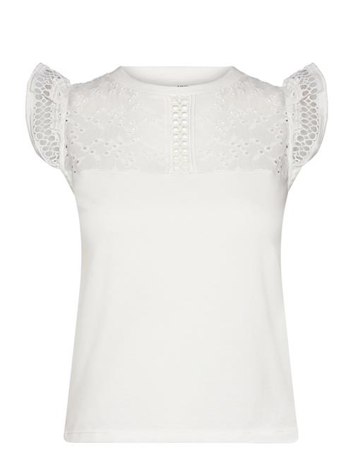 Mango | Openwork Neckline Cotton Top | XS