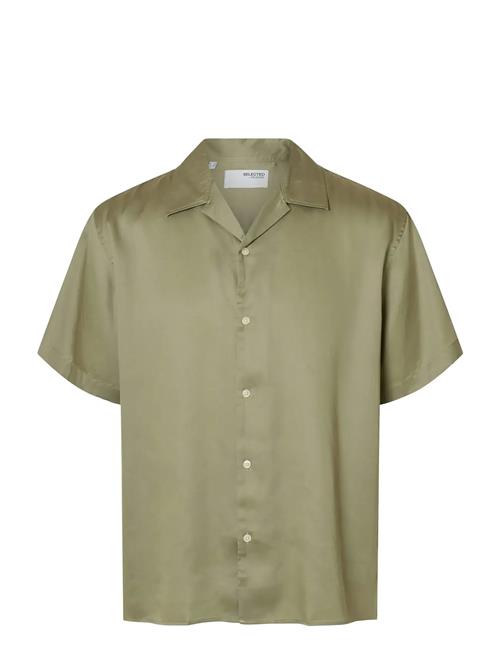 Selected | Slhrlxcharlie Satin Ss Shirt Resort | L