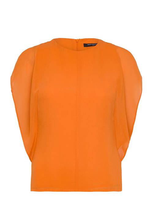 French Connection | Eden Georgette Flutter Slv Top | 40