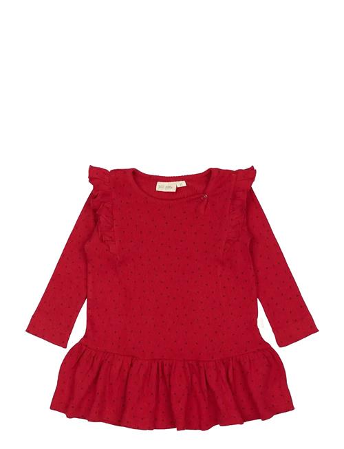 Petit Piao | Dress L/S Frill Modal Heart | 98