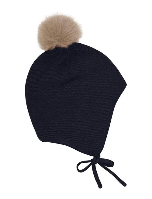 Minymo | Hat W. Detachable Fake Fur | 9-12M