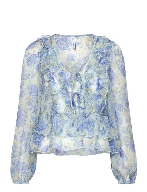 Mango | Floral Ruffled Blouse | XS