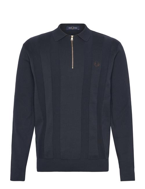 Fred Perry | Tonal Stripe Knitted Shirt | XL