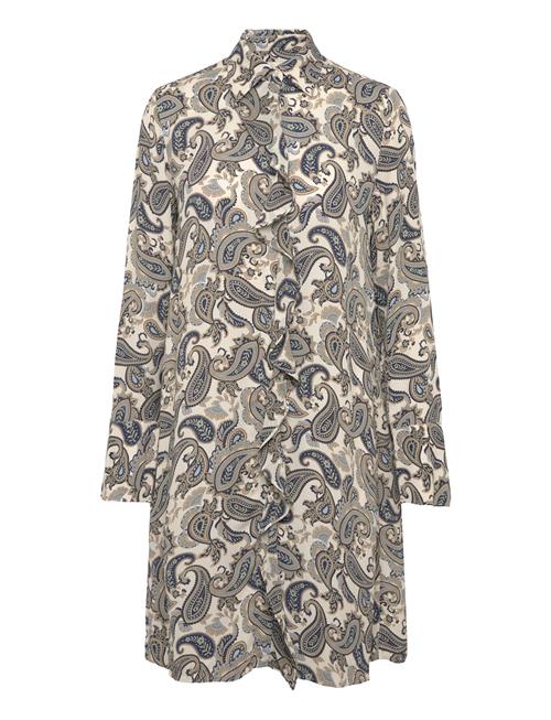 Gant | Paisley Print Ruffle Shirt Dress | 38