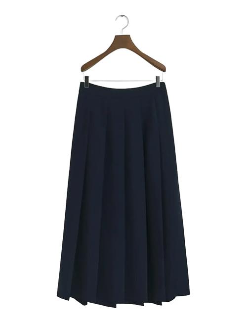 GANT | Wide Pleated Midi Skirt | 36