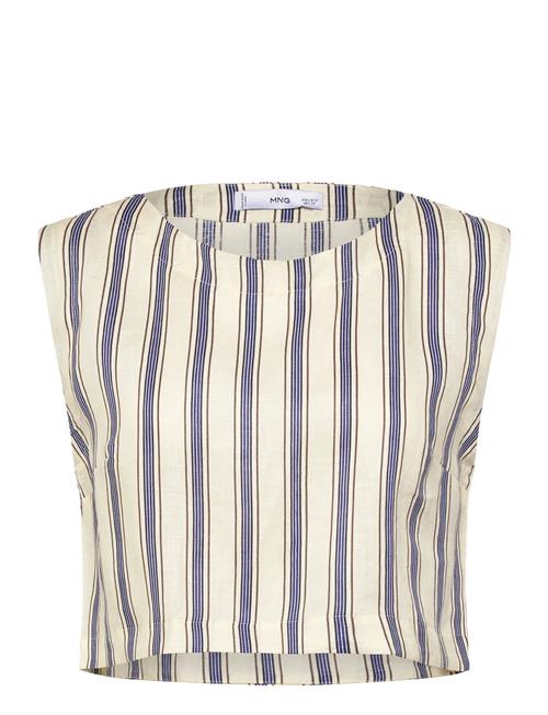 Mango | Striped Linen Top | M