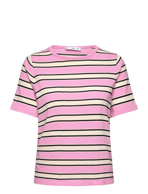 Mango | Short-Sleeved Sweater With Combined Stripes | S