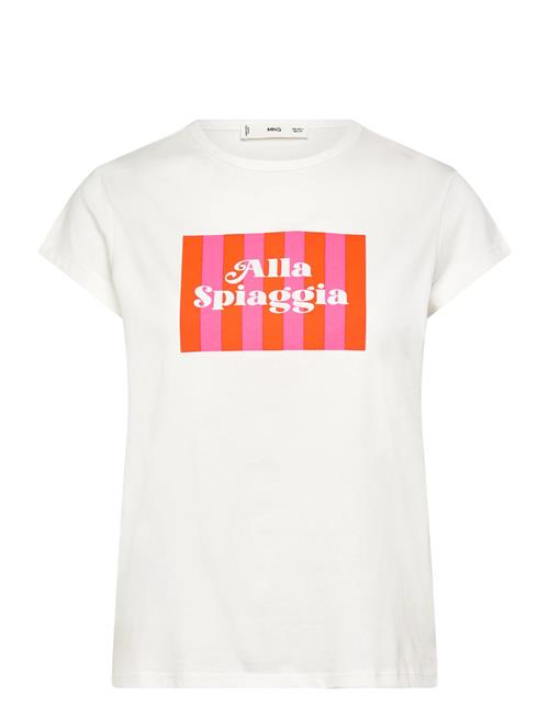 Mango | Printed Cotton-Blend T-Shirt | M