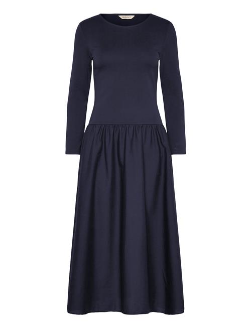 Gant | Midi Jersey Woven Combo Ls Dress | M