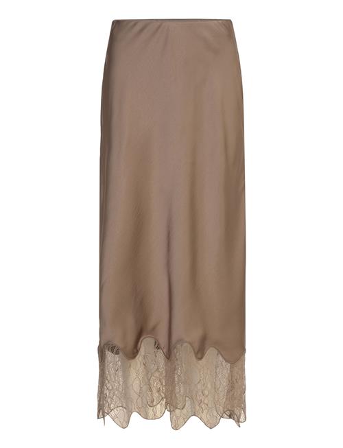 Dante6 | Dante6-Amour Satin Lace Detail Skirt | 36