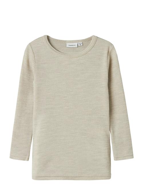 name it | Nmnwax Wool Rib Ls Top Noos | 116