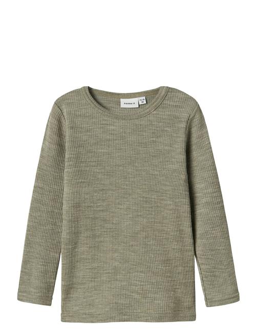 name it | Nmnwax Wool Rib Ls Top Noos | 98