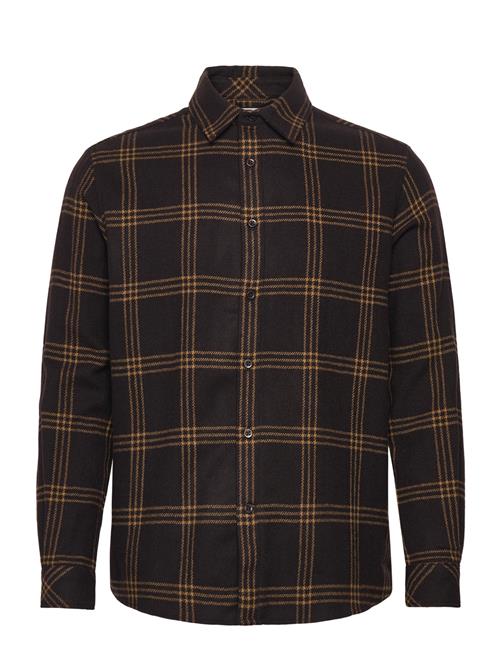 Knowledge Cotton Apparel | Merino Wool Checked Shirt Rws | L