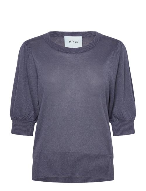 Minus | Msliva Puff Sleeve Metallic Knit Pullover | M