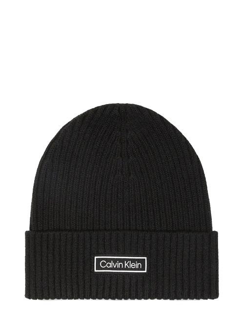 Calvin Klein | Patch Chunky Rib Cotton Beanie | ONE SIZE