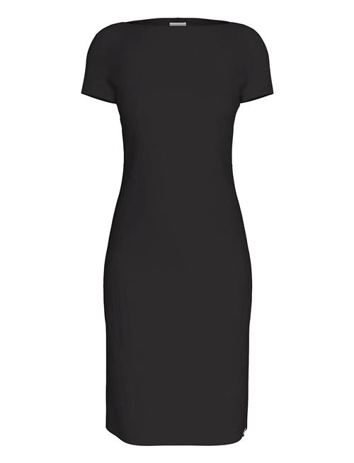 Calvin Klein | Stretch Crepe Boat Neck Ss Dress | 38