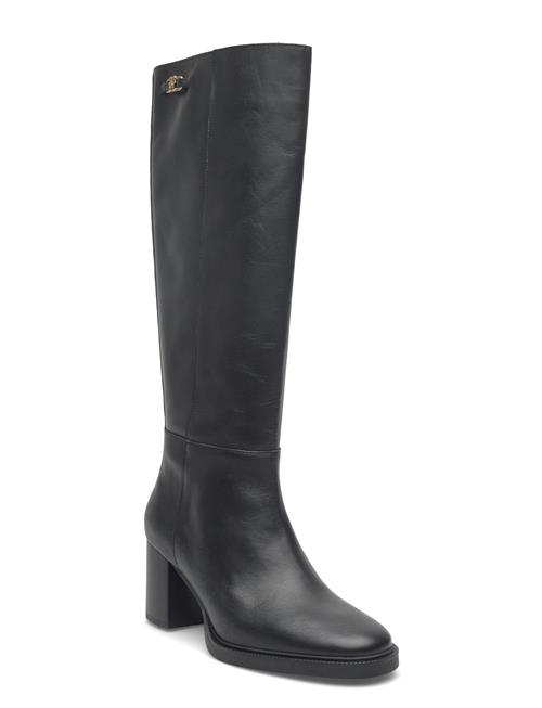 Tommy Hilfiger | Stacked Heel Leather Long Boot | 40