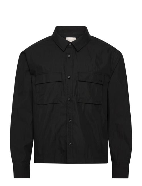 Calvin Klein | Ls Cotton Nylon Easy Cropped Shi | L