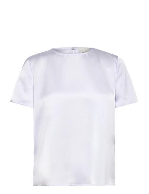 Calvin Klein | Matte Shine Satin Ss Shell Top | S