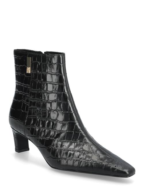 Tommy Hilfiger | Th Square Toe Croc Kitten Bootie | 39