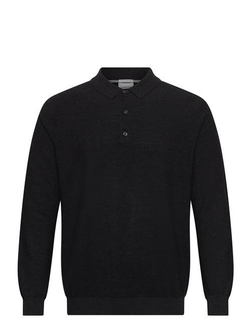 Lindbergh Black | 100 Merino Polo Knit | M