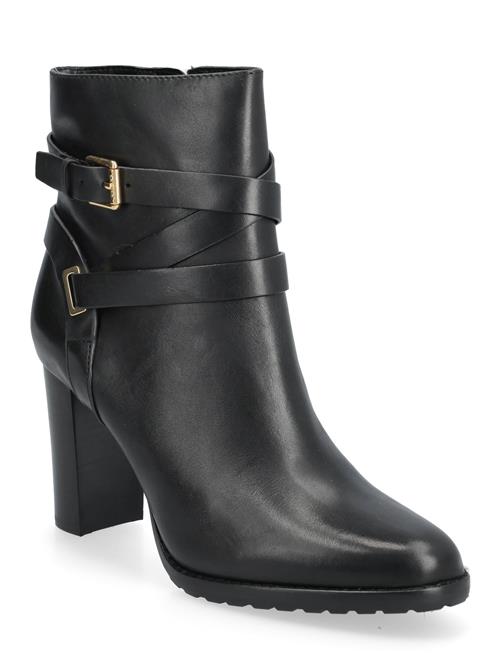 Lauren Ralph Lauren | Collins Burnished Leather Bootie Heel | 39