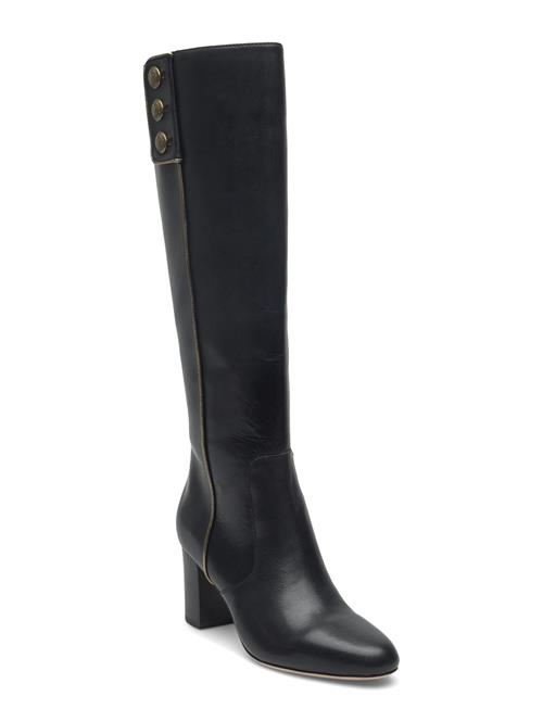 Lauren Ralph Lauren | Kennedi Burnished Leather Tall Boot Heel | 36