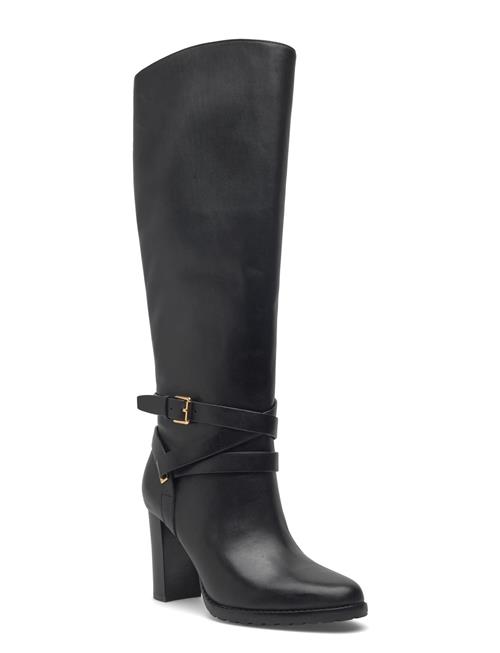 Lauren Ralph Lauren | Collins Burnished Leather Tall Boot Heel | 36