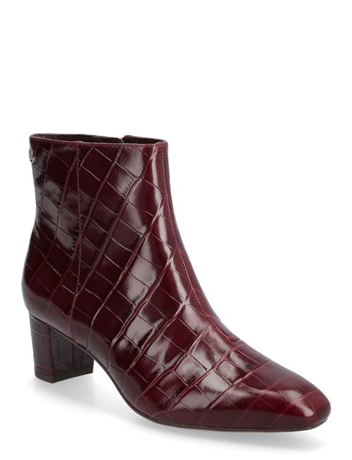 Lauren Ralph Lauren | Demi Croc-Embossed Leather Bootie | 37