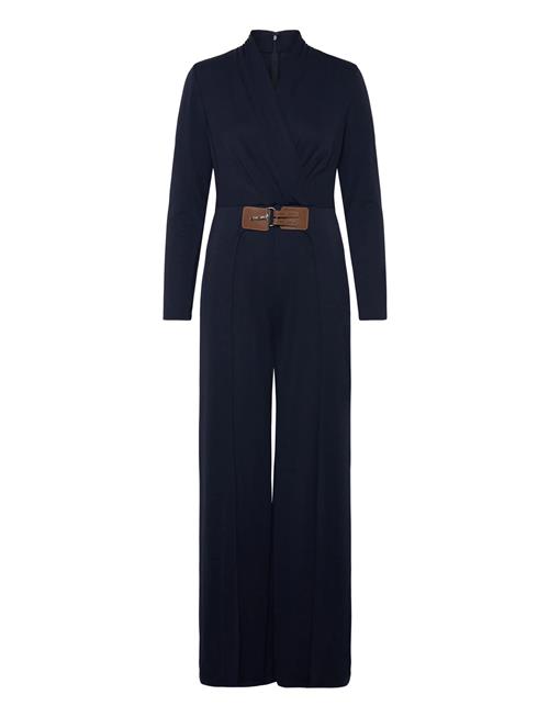 Lauren Ralph Lauren | Buckle-Trim Jersey Surplice Jumpsuit | 36