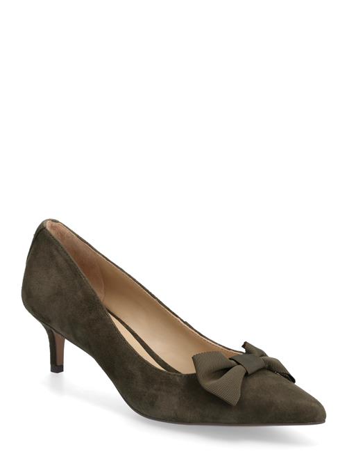 Lauren Ralph Lauren | Adrienne Bow-Trim Suede Pump | 37