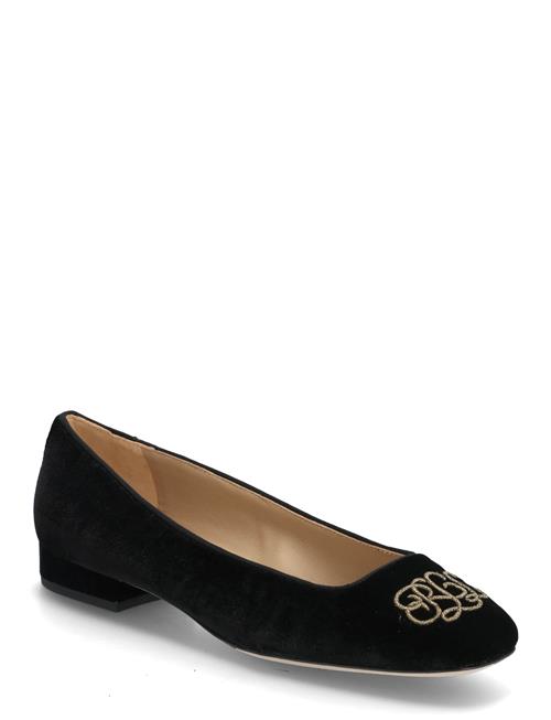 Lauren Ralph Lauren | Emellie Logo Velvet Ballet Flat | 36