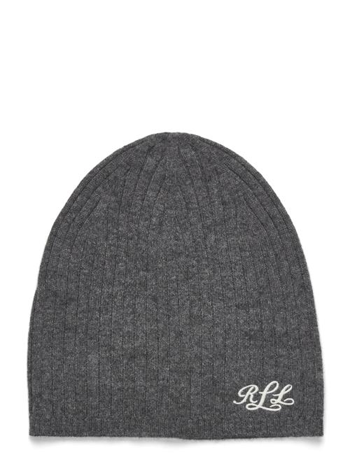 Lauren Ralph Lauren | Embroidered-Logo Ribbed Cashmere Beanie | ONE SIZE