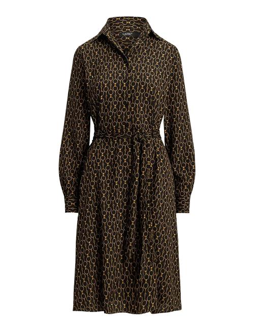 Lauren Ralph Lauren | Chain-Print Crepe Shirtdress | 40