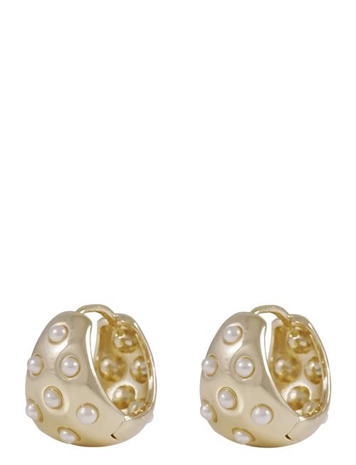 SNÖ of Sweden | Soap Pearl Oval Ring Ear  G/White - Onesize | ONE SIZE