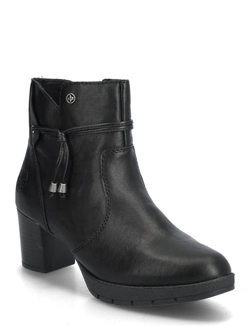 Rieker | Rieker Ladies Mid Height Boots 77667-00 Black | 41