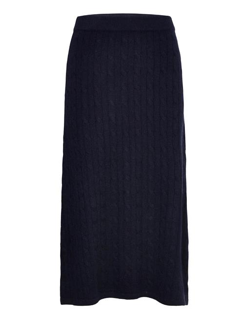 Davida Cashmere | A-Line Cable Skirt | M