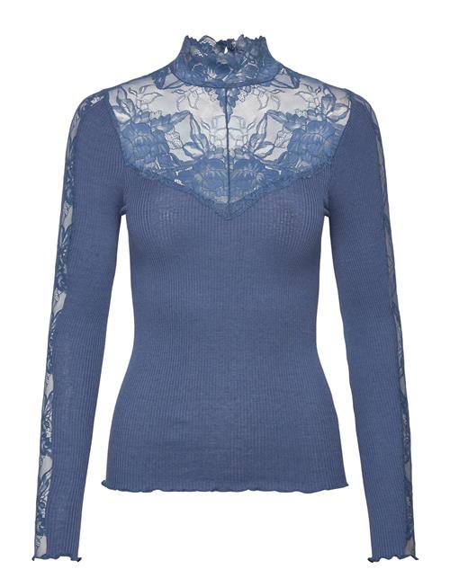 Rosemunde | Rwbeatha Silk Ls Lace T-Neck T-Shir | S