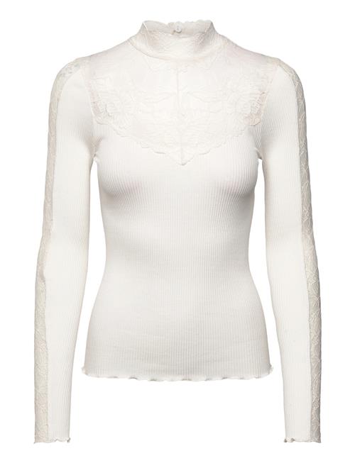 Rosemunde | Rwbeatha Silk Ls Lace T-Neck T-Shir | M