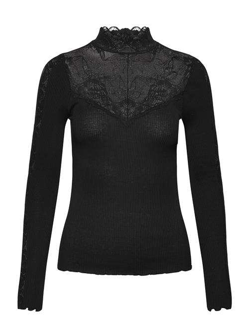 Rosemunde | Rwbeatha Silk Ls Lace T-Neck T-Shir | L