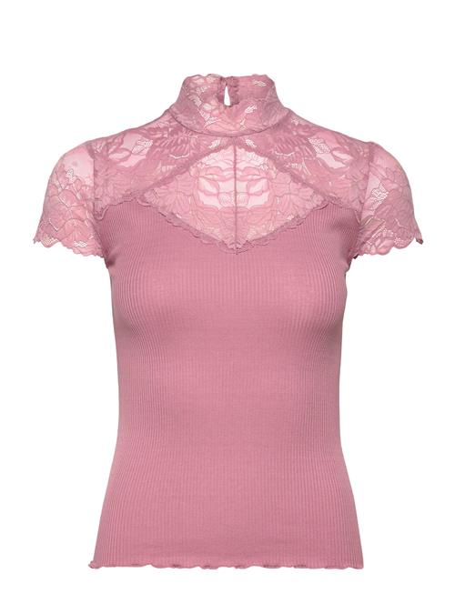 Rosemunde | Rwbeatha Silk Capsleeve Lace T-Shir | L