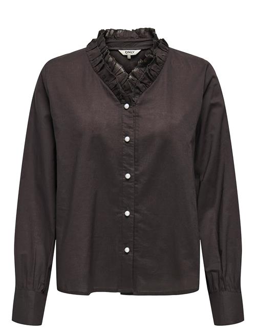 ONLY | Onlhassie L/S Frill Shirt Ox Wvn | S