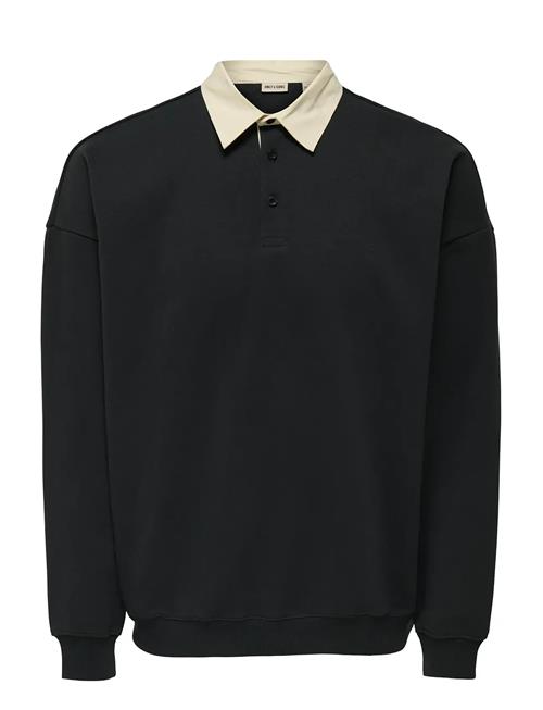 ONLY & SONS | Onsjeffrey Vtg Ls Rugby Solid Polo | XS