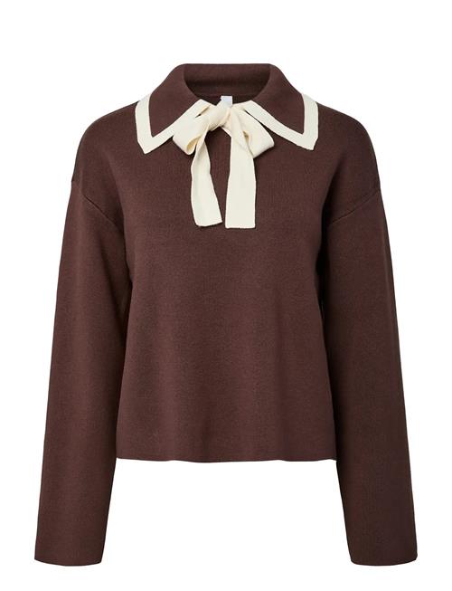 YAS | Yasjosie Ls Bow Knit Top S. Noos | XS