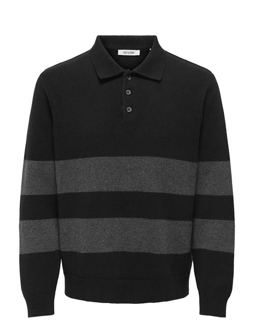 ONLY & SONS | Onshope Rlx  Ls Polo Knit Life | XL