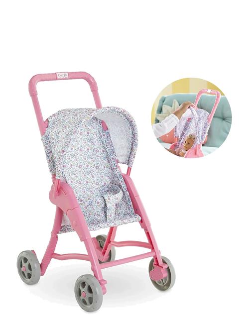 Corolle | Corolle Doll Stroller, Pink & Blue Floral | ONE SIZE